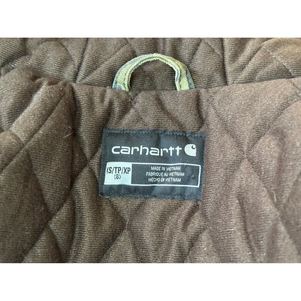 Carhartt OJ8569-B Jacket Youth Size XS Camo Mossy Oak Canvas Workwear